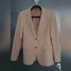 Uniqlo Houndstooth Tweed Jacket Blazer